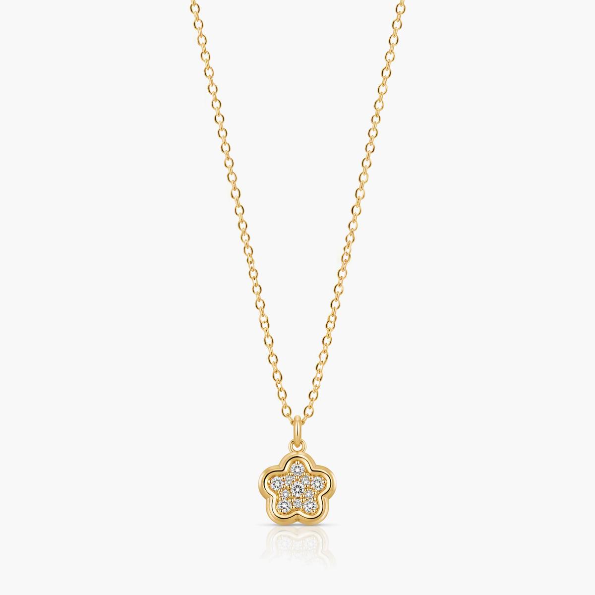 Dainty Flower Pendant Necklace