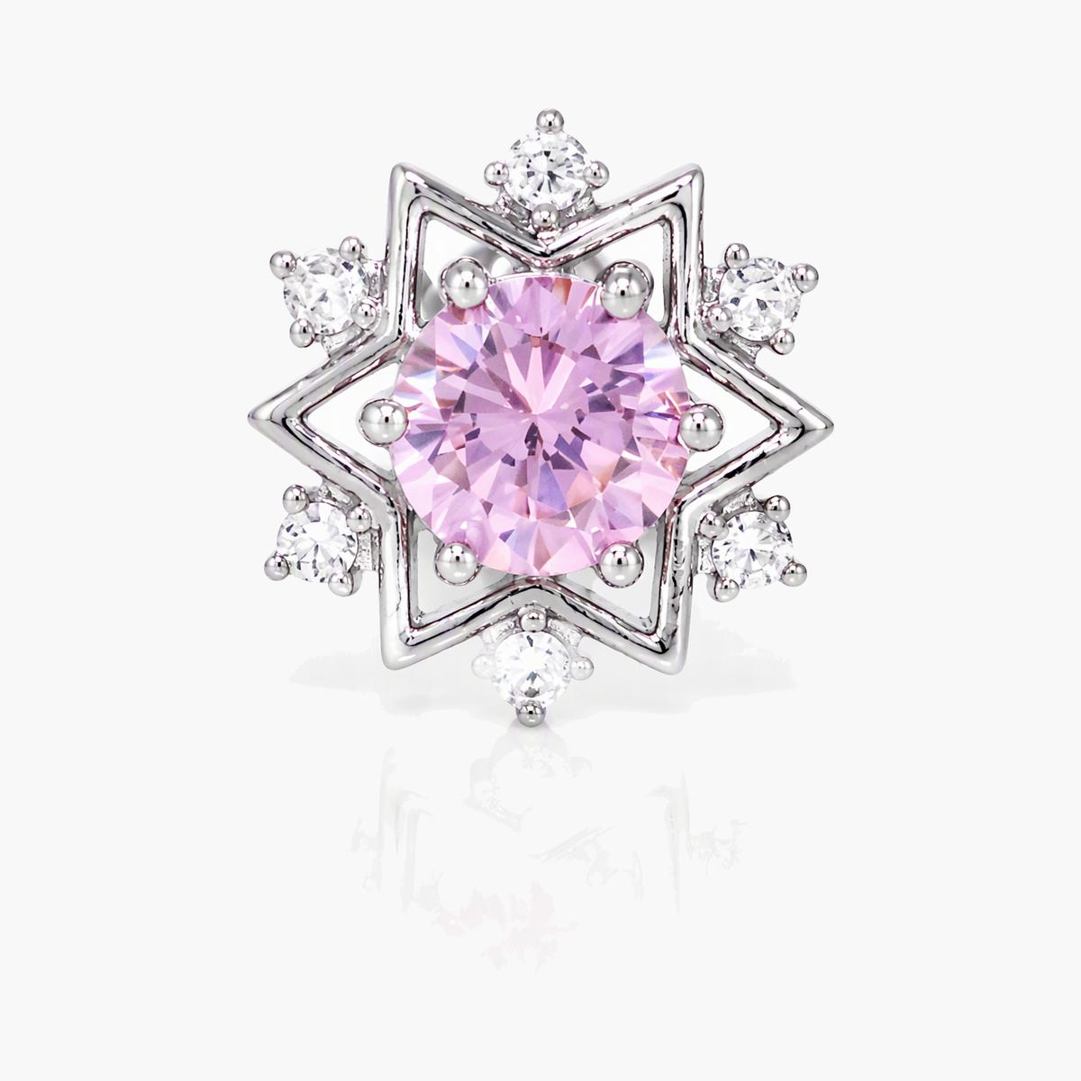 Dainty Star Halo Stud Earrings