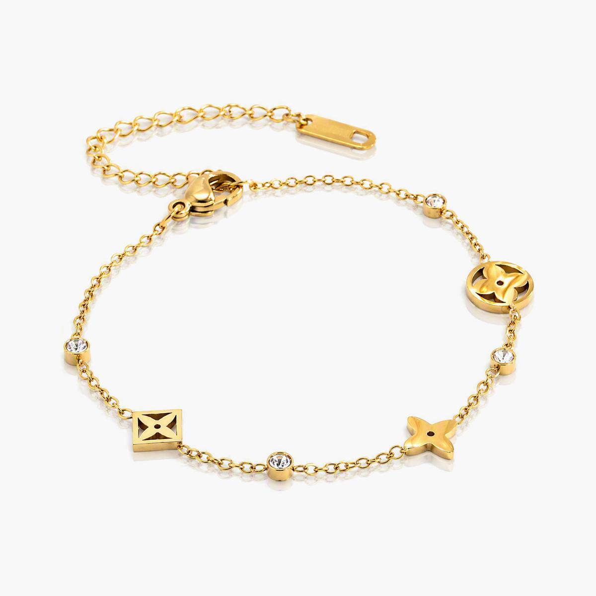 Dainty Four-Leaf Clover Bracelet