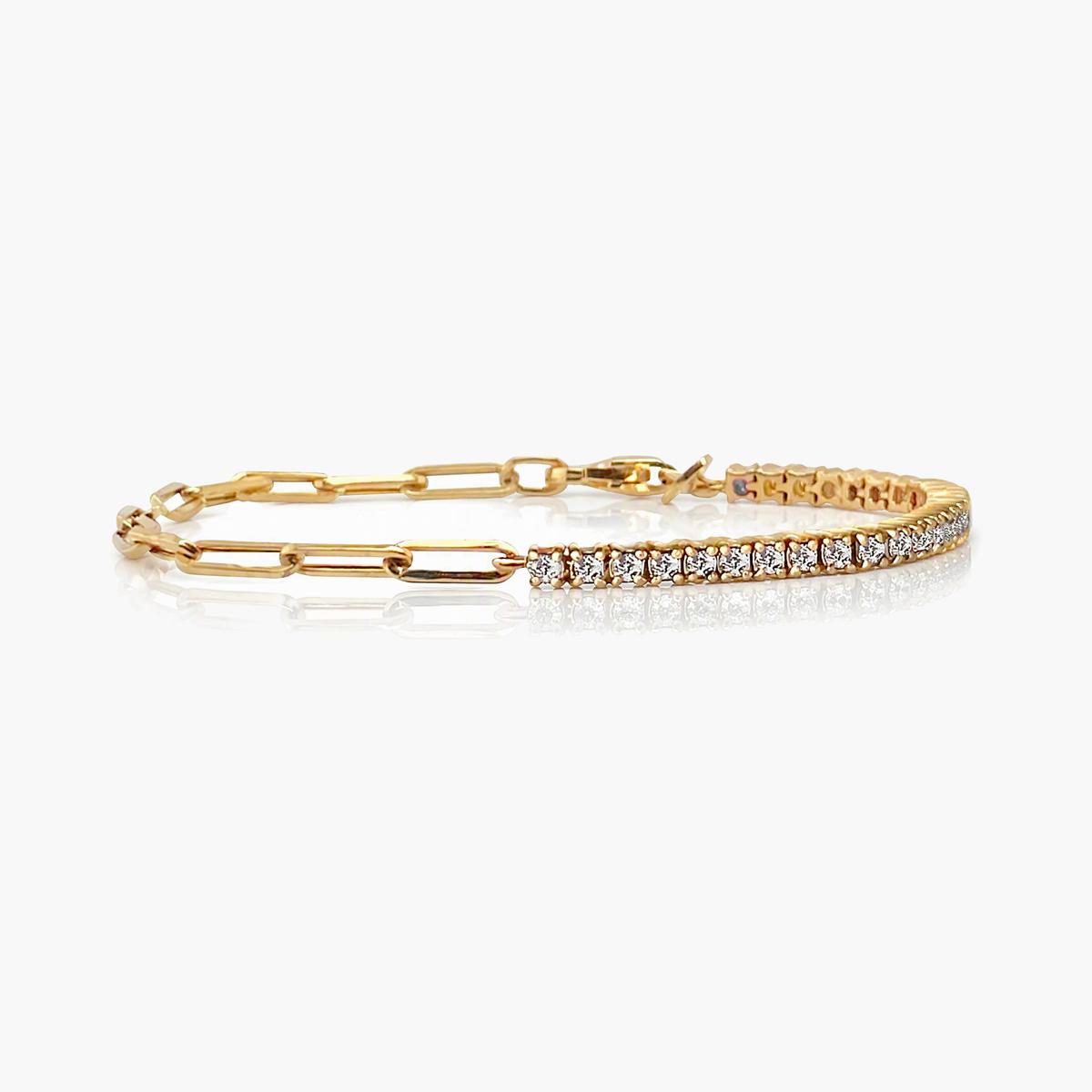 Trendy Paperclip Chain Bracelet