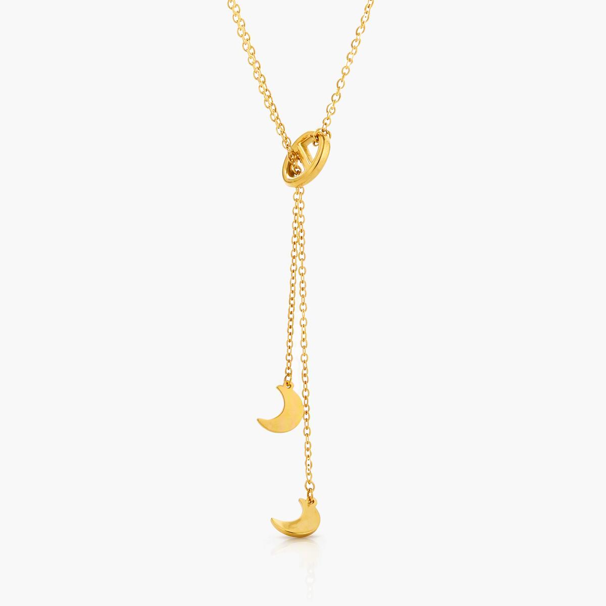 Dainty Moon Star Charm Necklace