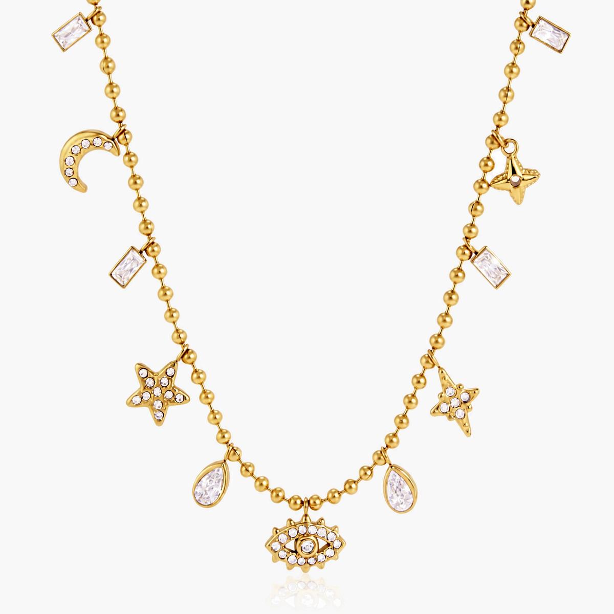 Dainty Celestial Charm Necklace