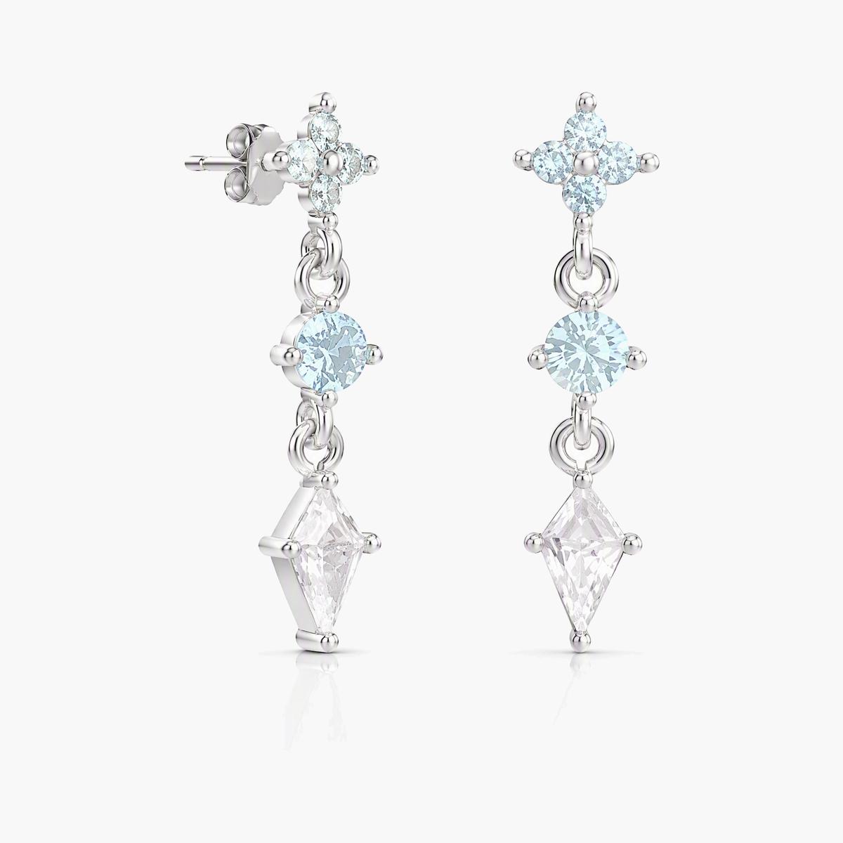 Dainty Flower Drop Earrings