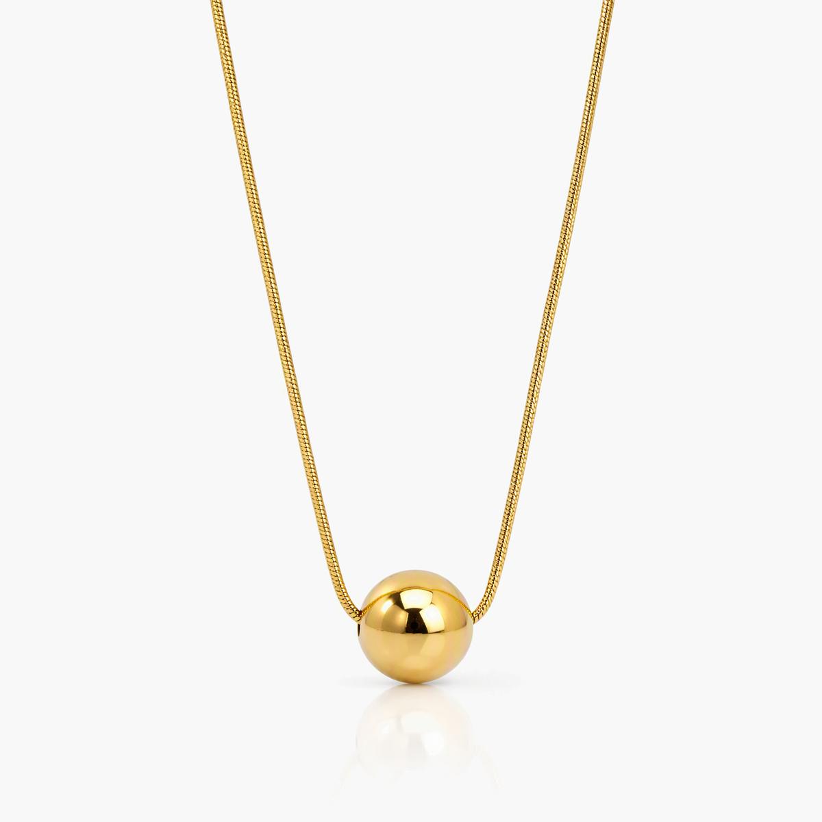 Minimalist Sphere Pendant Necklace