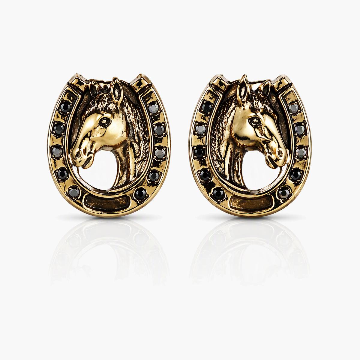 Western Cowboy Boot Stud Earrings