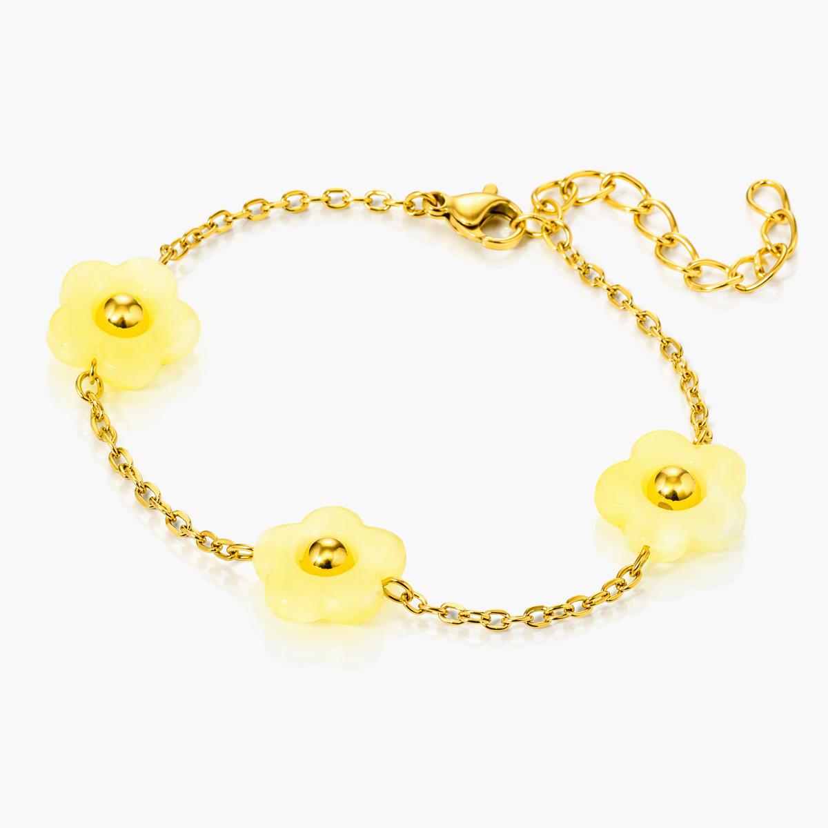 Cute Flower Charm Bracelet