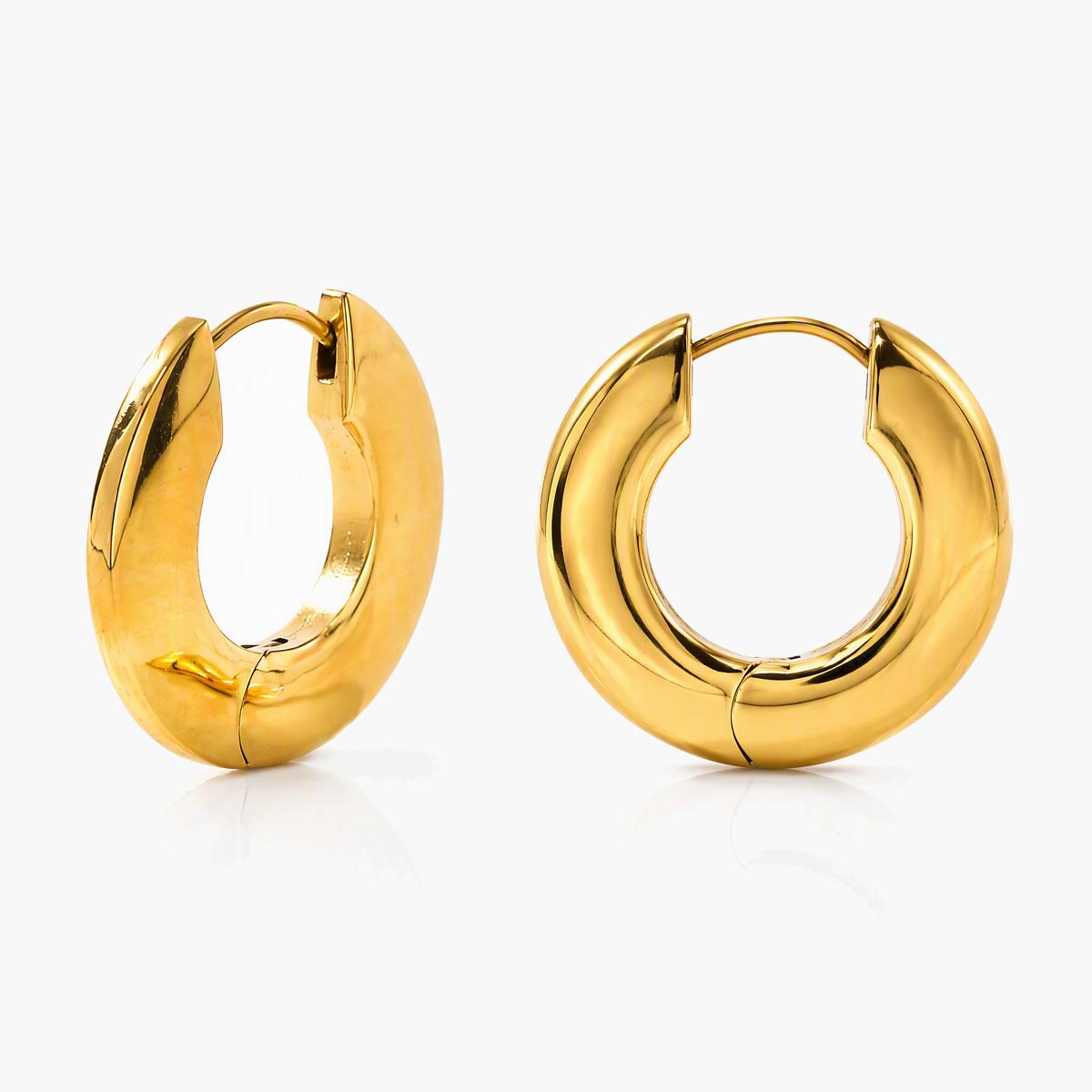 Chunky U-Shape Huggie Earrings