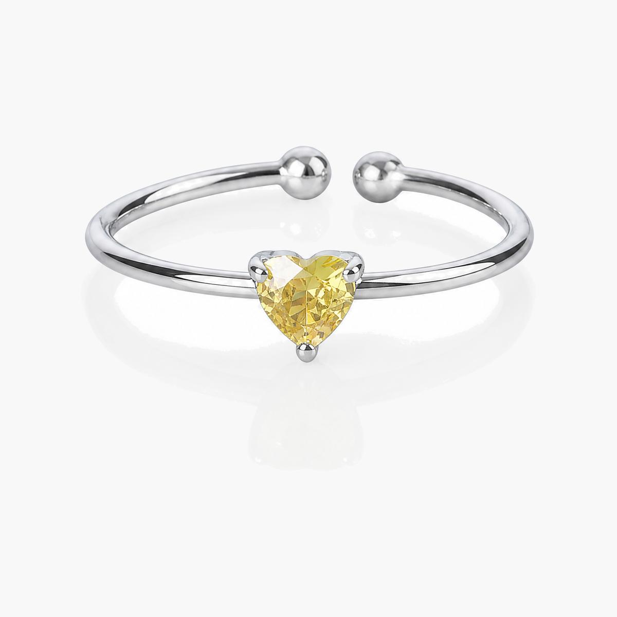 Dainty Heart Open Ring