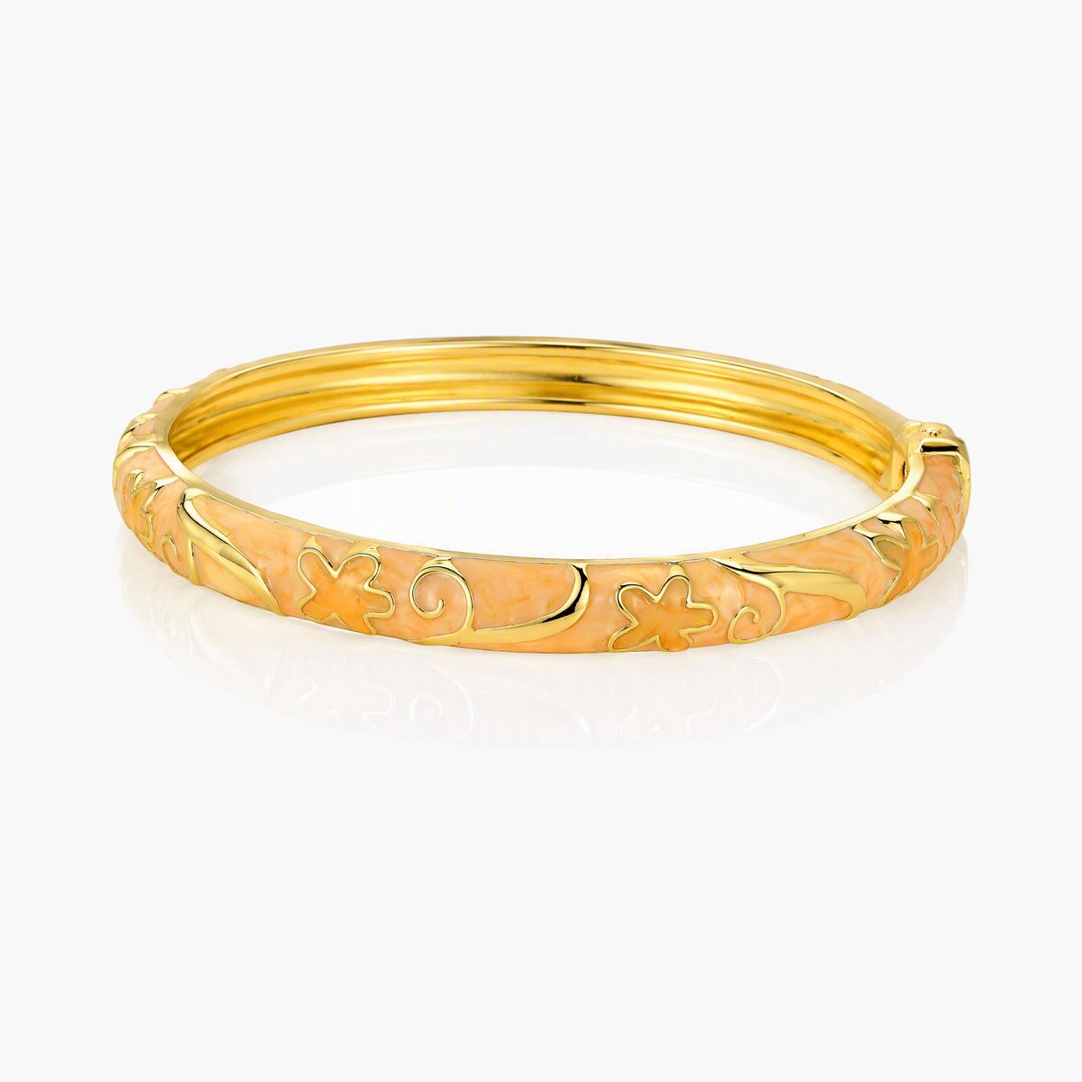 Cute Flower Enamel Bangle