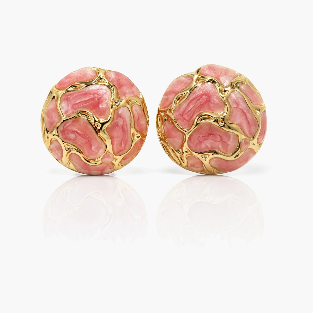 Cute Enamel Motif Stud Earrings