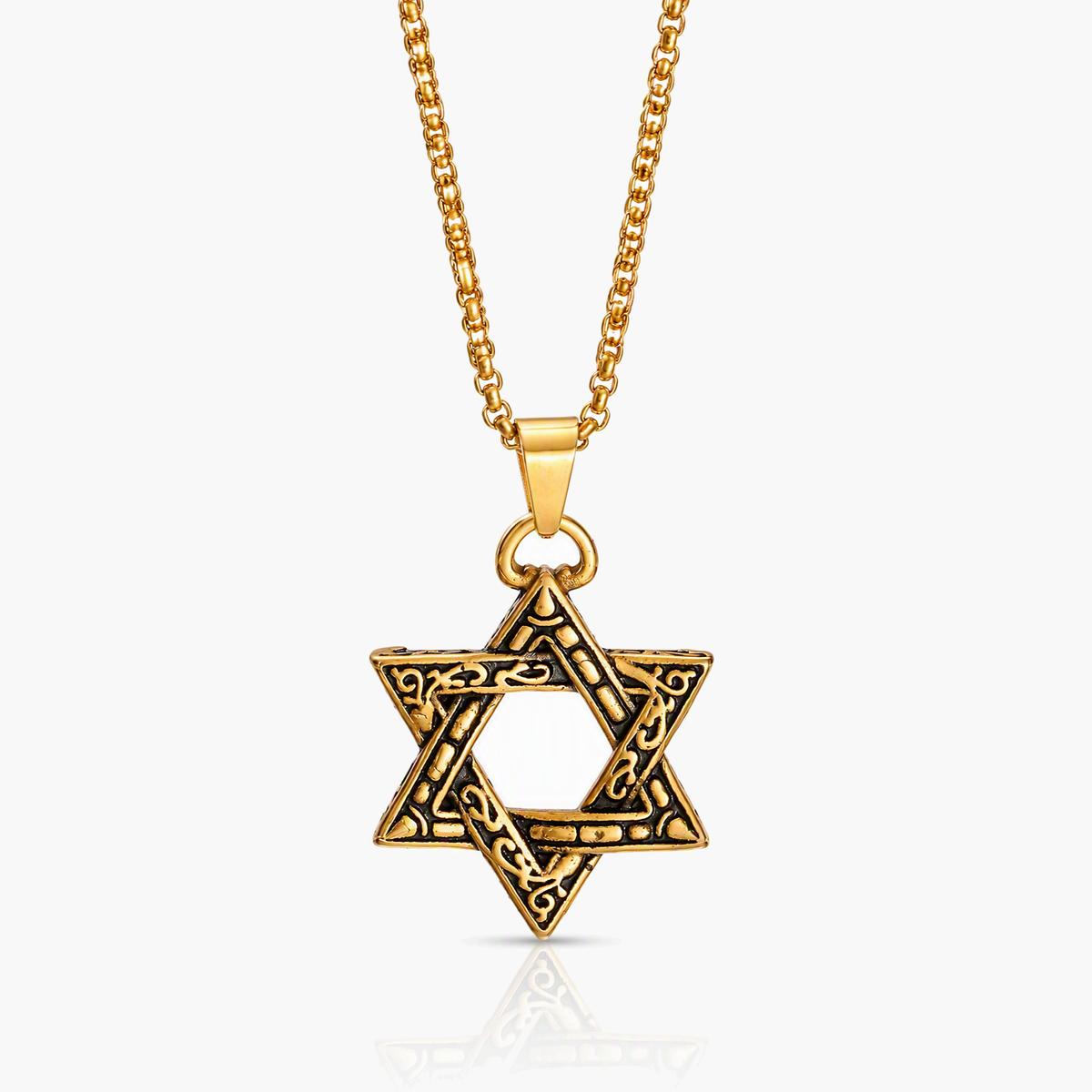 Vintage Star of David Pendant Necklace