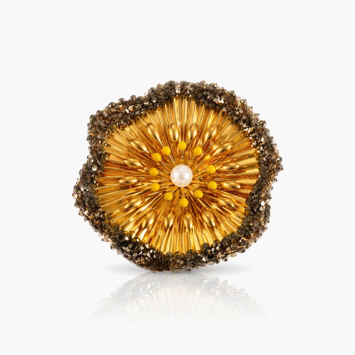 Sunburst Flower Stud Earrings