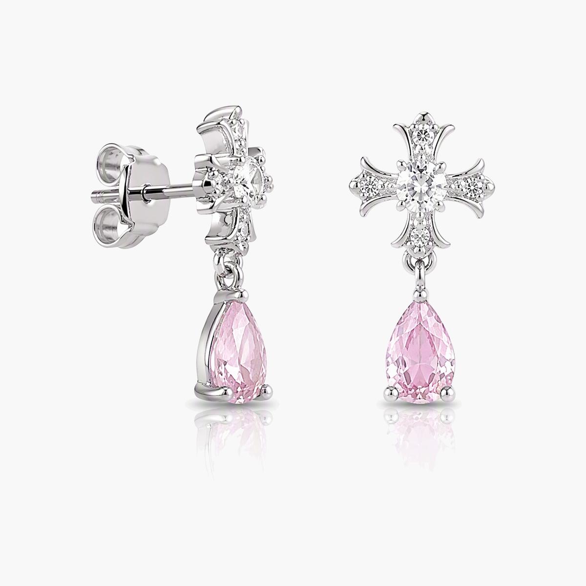 Cross Drop Earrings
