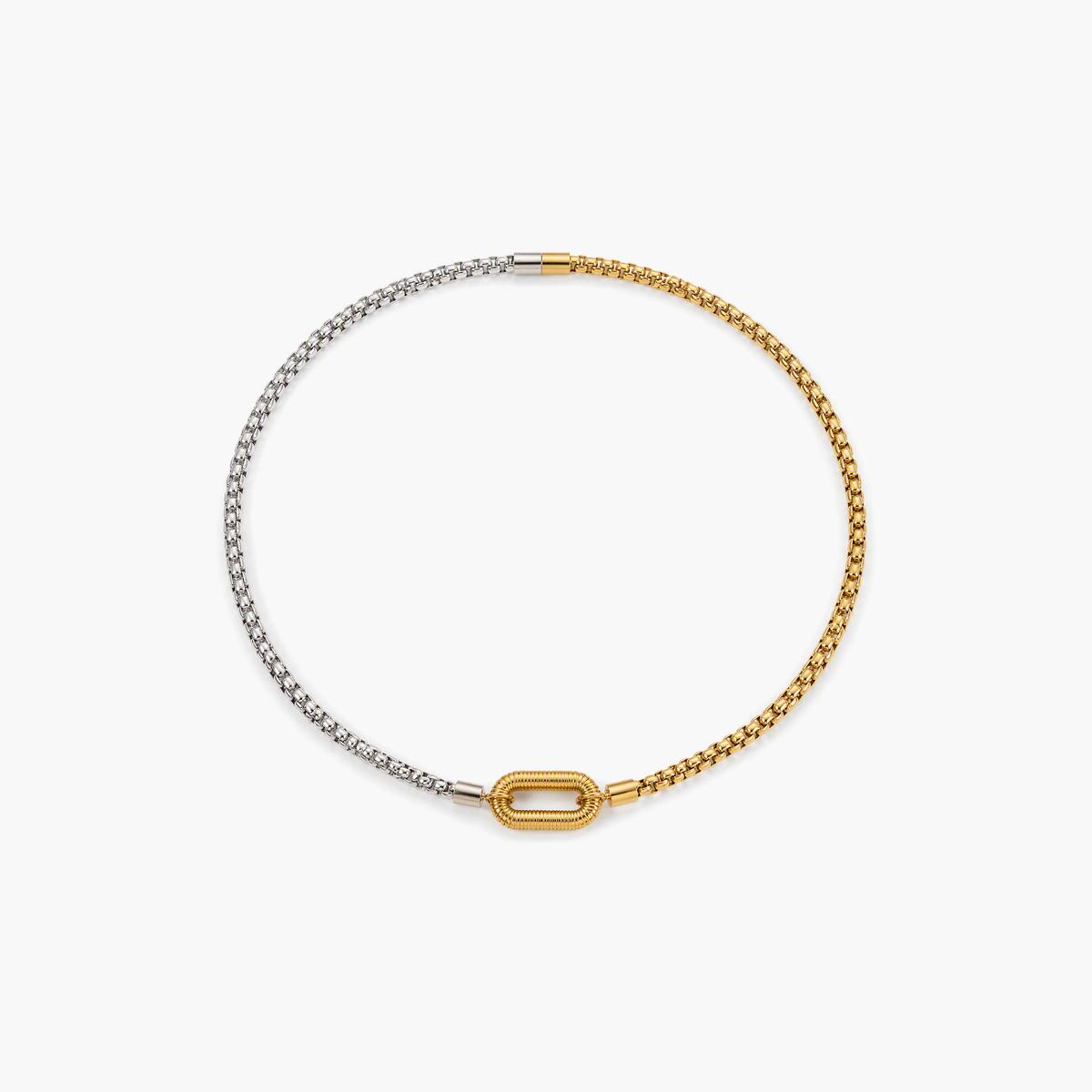 Trendy Oval Link Necklace