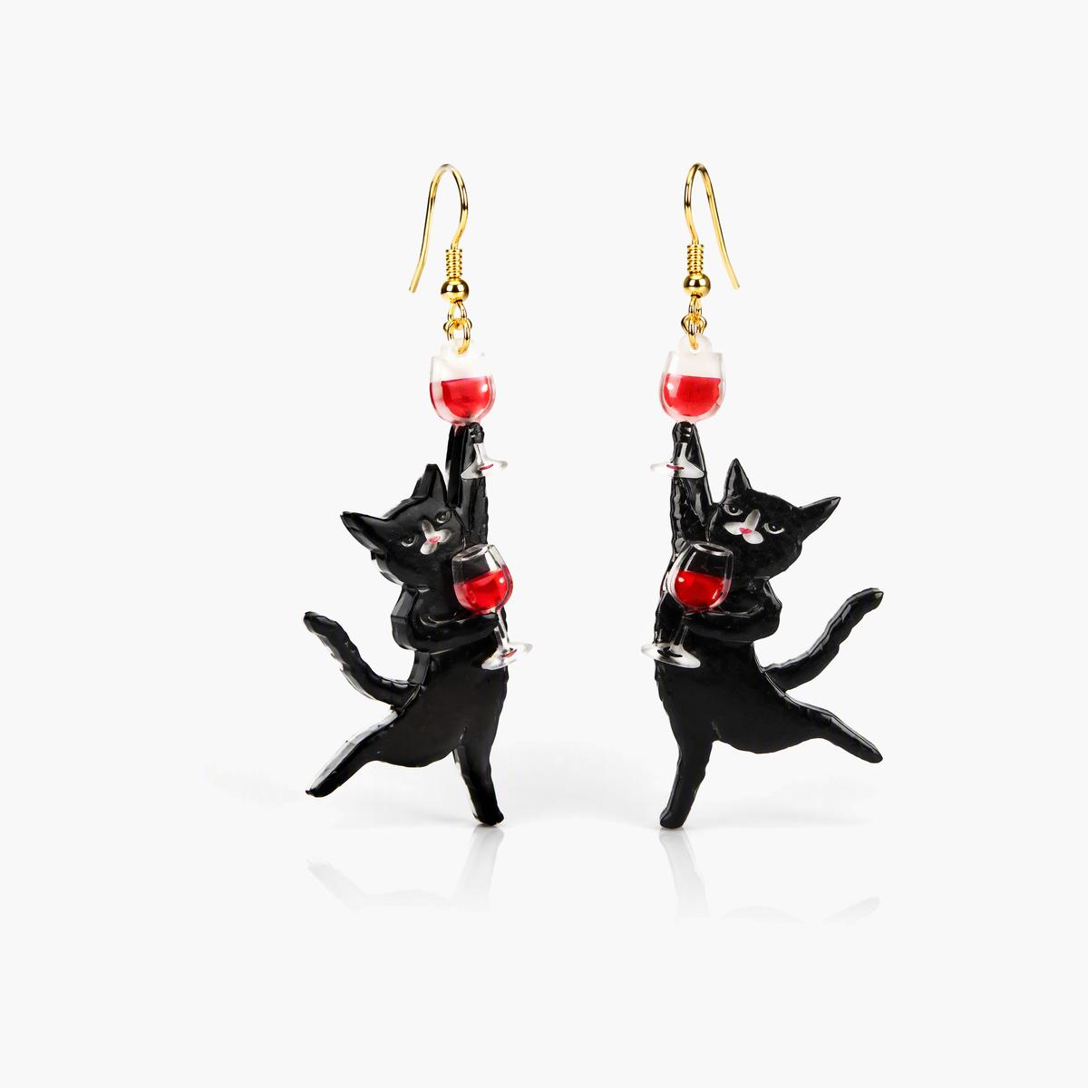 Cute Cat Drop Earrings