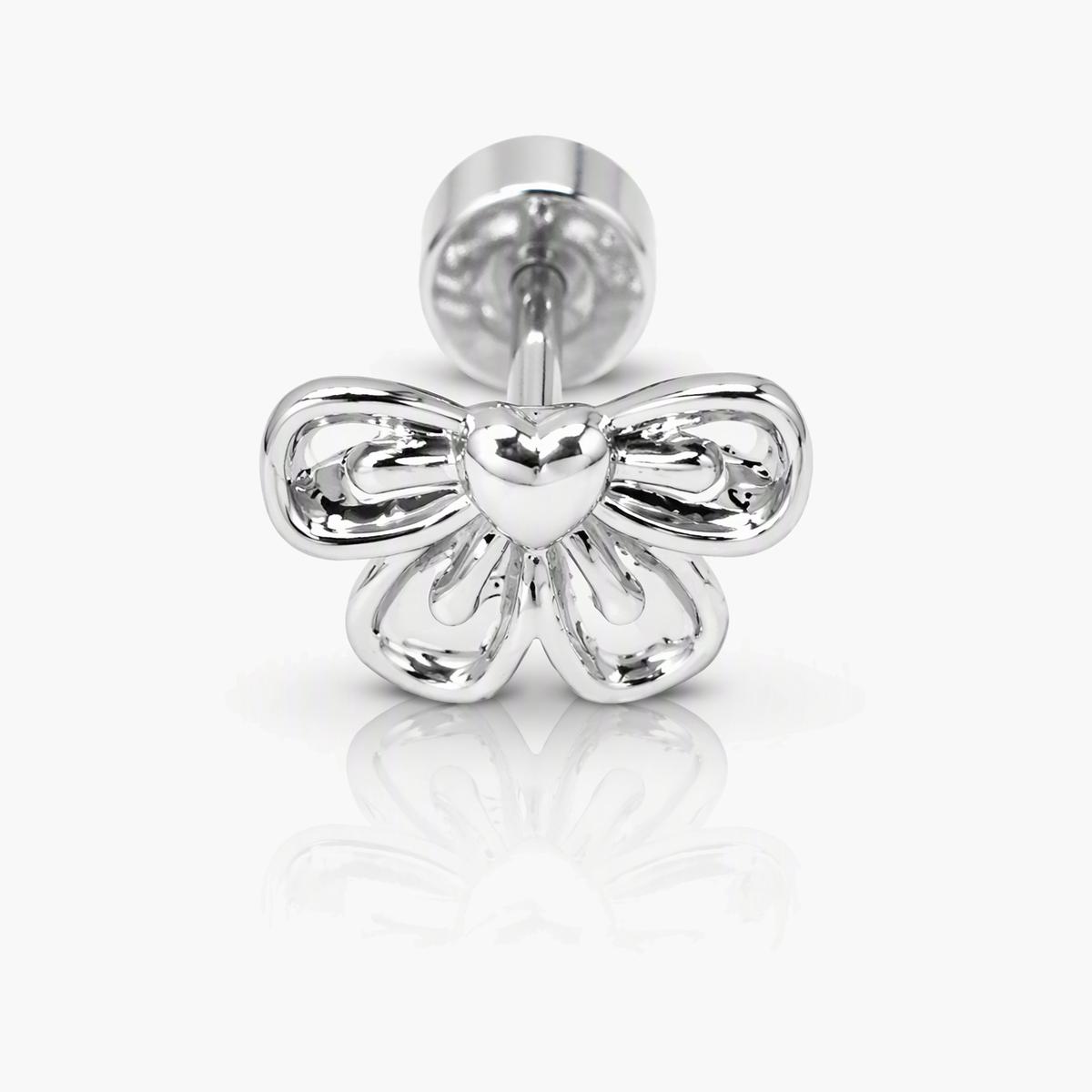 Cute Bow Charm Stud Earrings