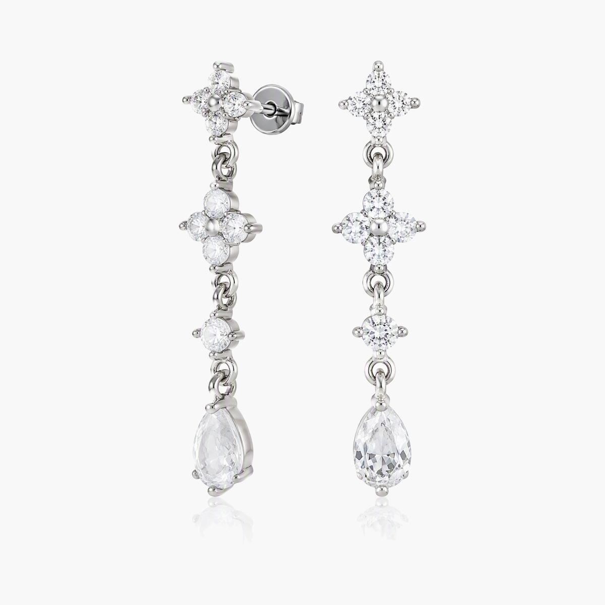 Dainty Flower Drop Earrings