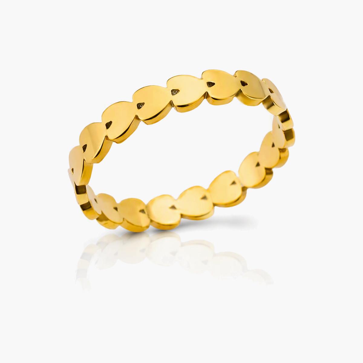 Heart Four-Leaf Clover Ring