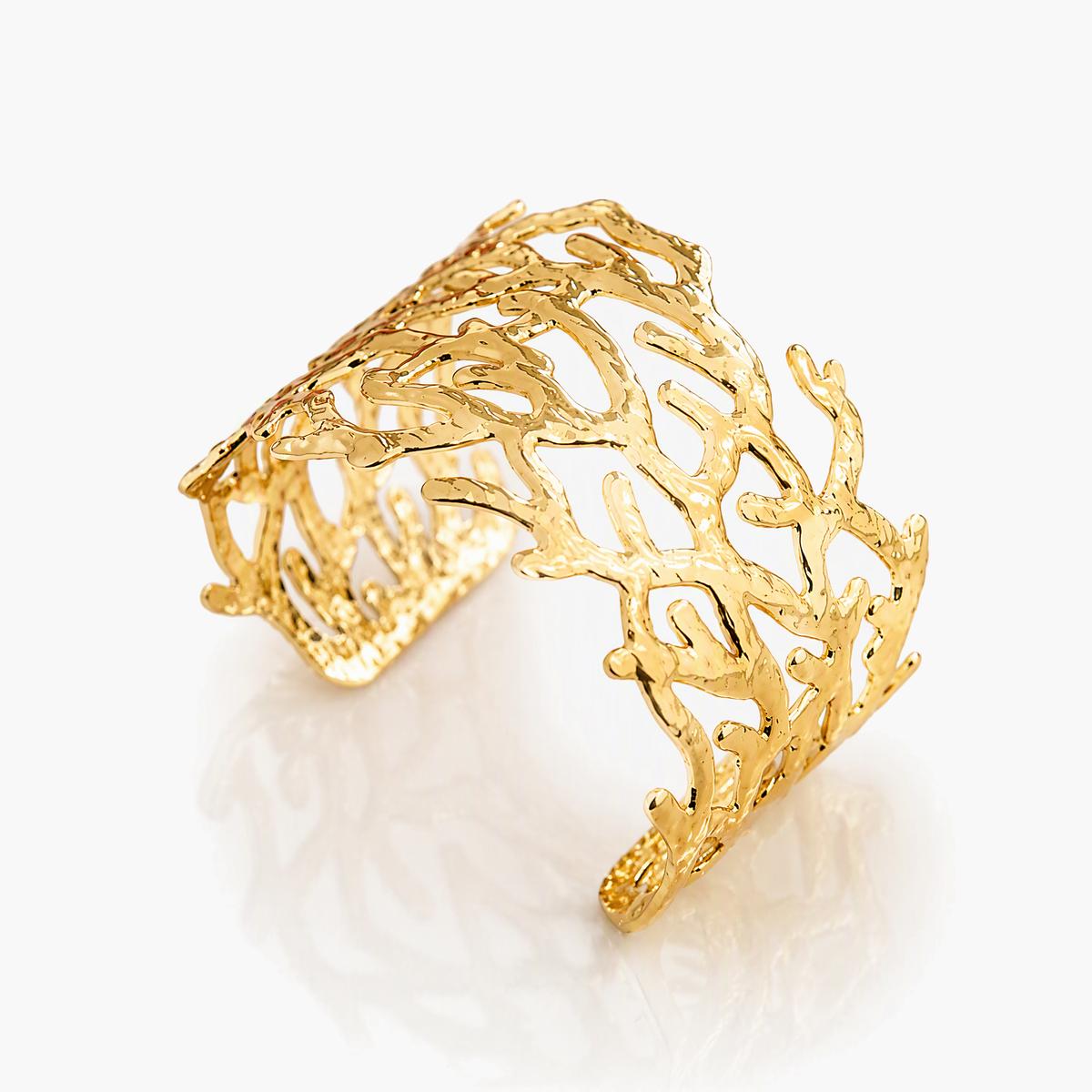 Floral Open Cuff Bracelet