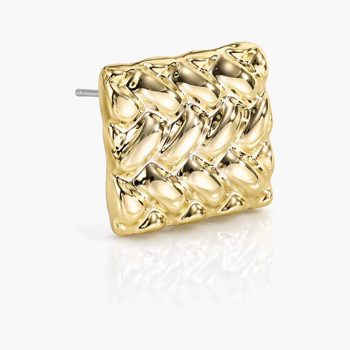 Trendy Woven Square Stud Earrings