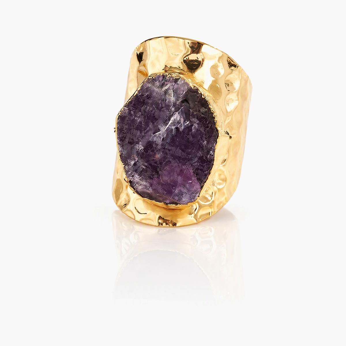 Chunky Raw Stone Ring