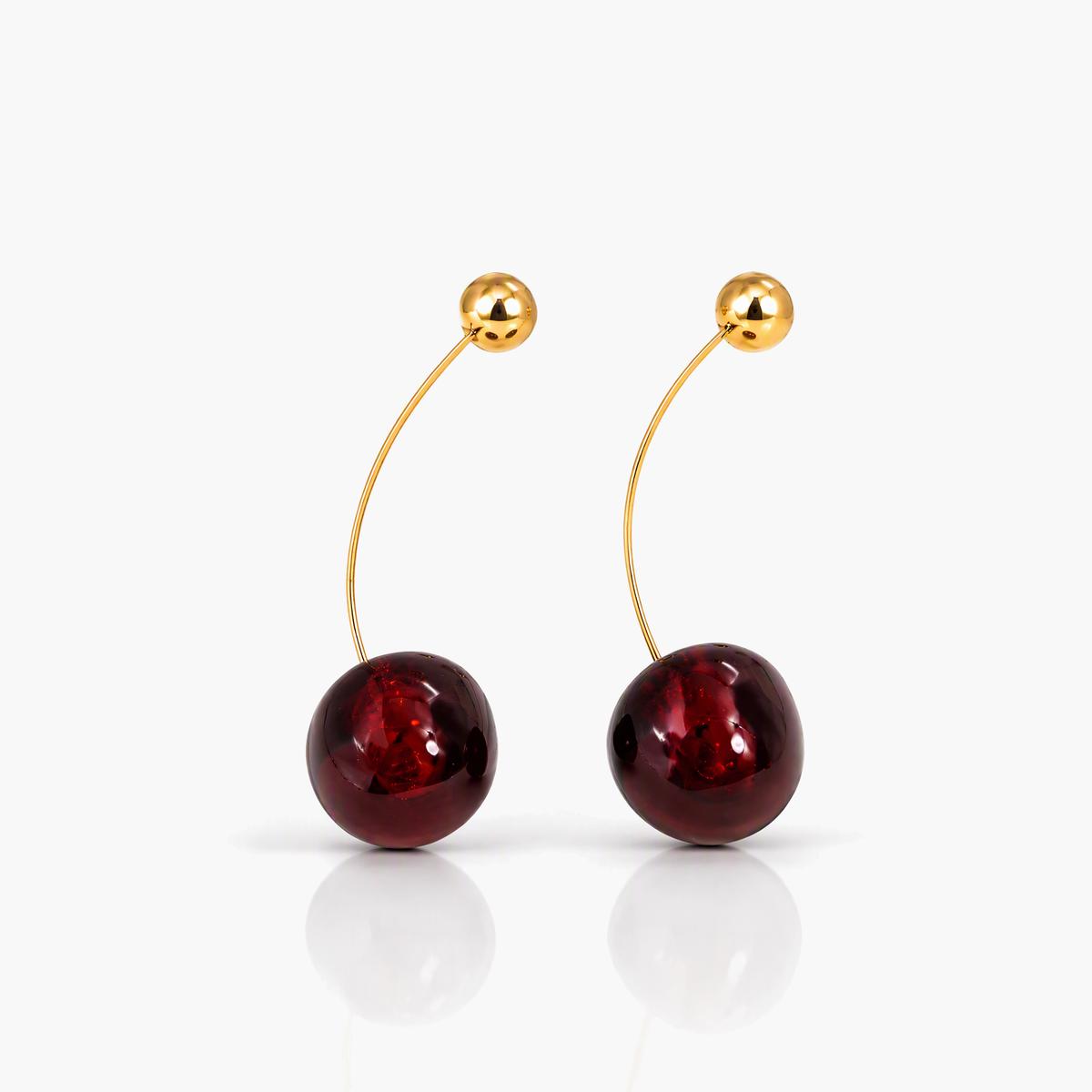 Cute Cherry Drop Earrings