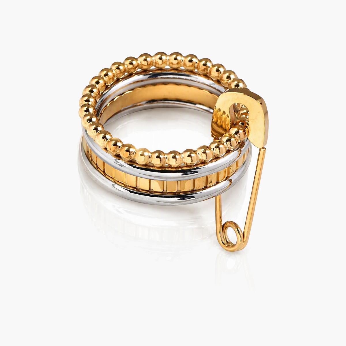Trendy Safety Pin Ring