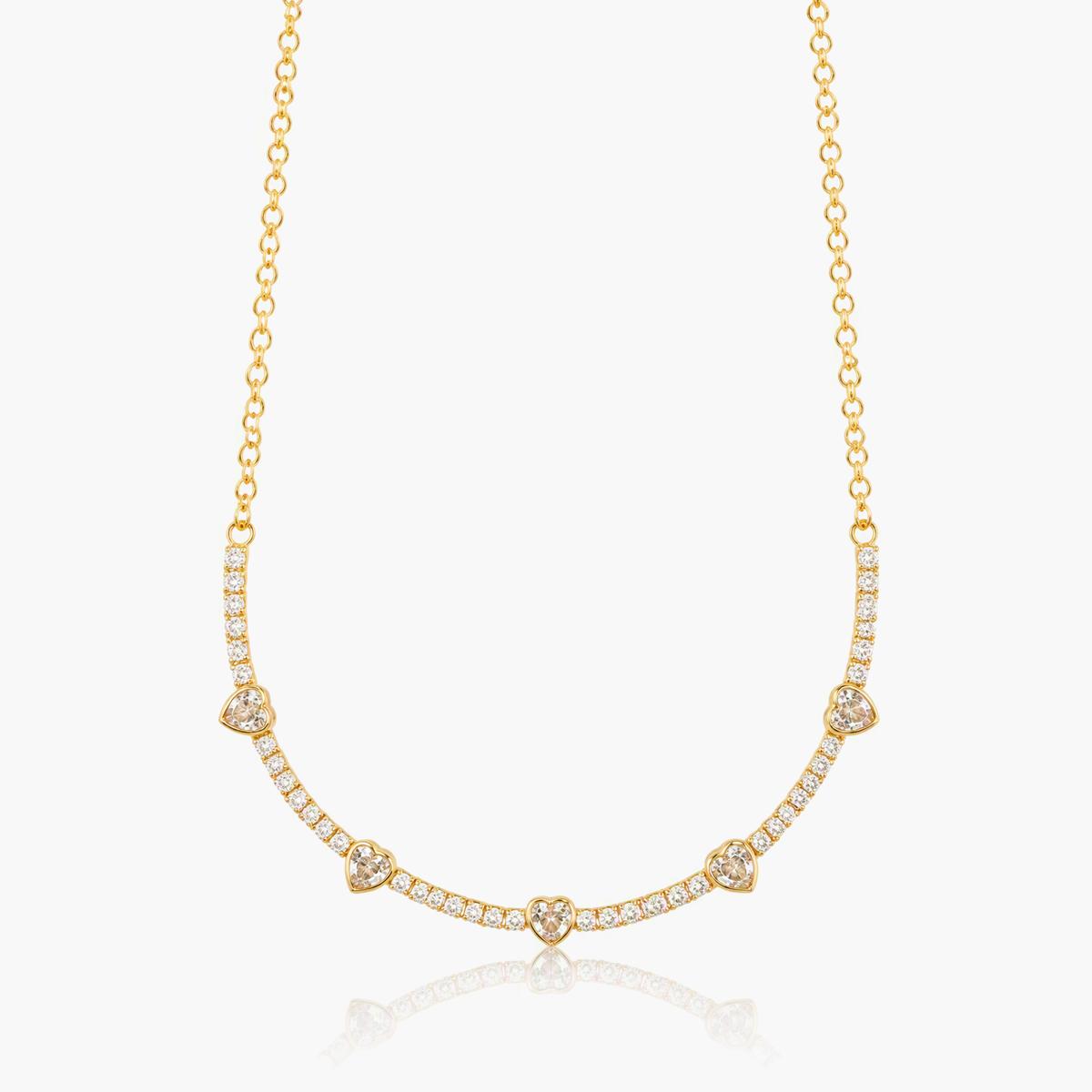 Trendy Heart Charm Necklace