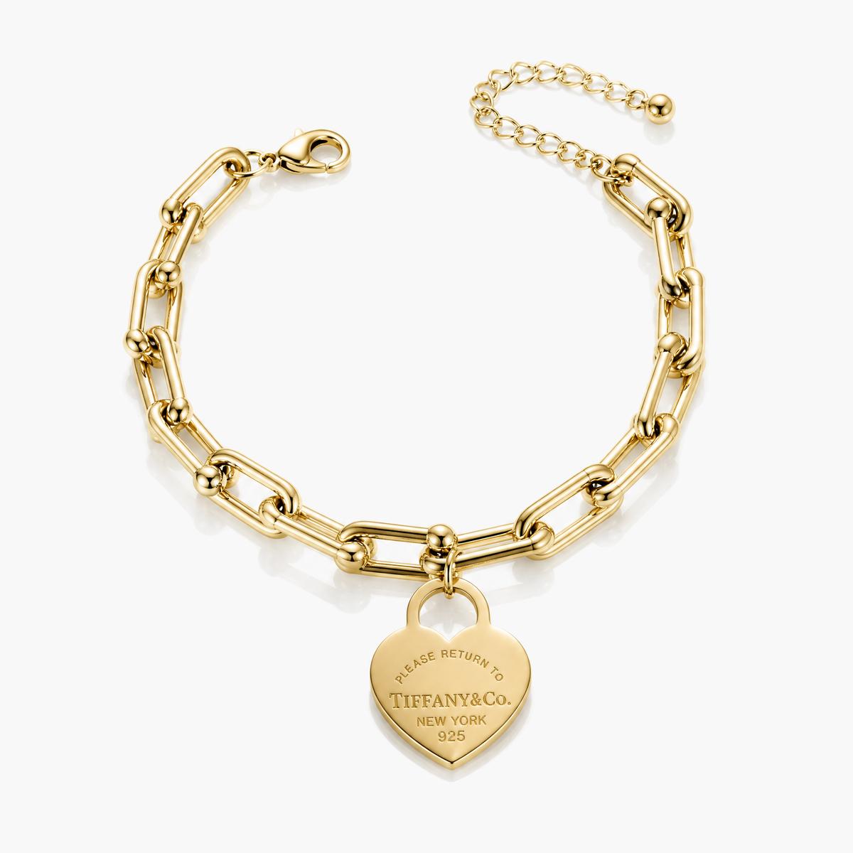 Chunky Heart Charm Bracelet