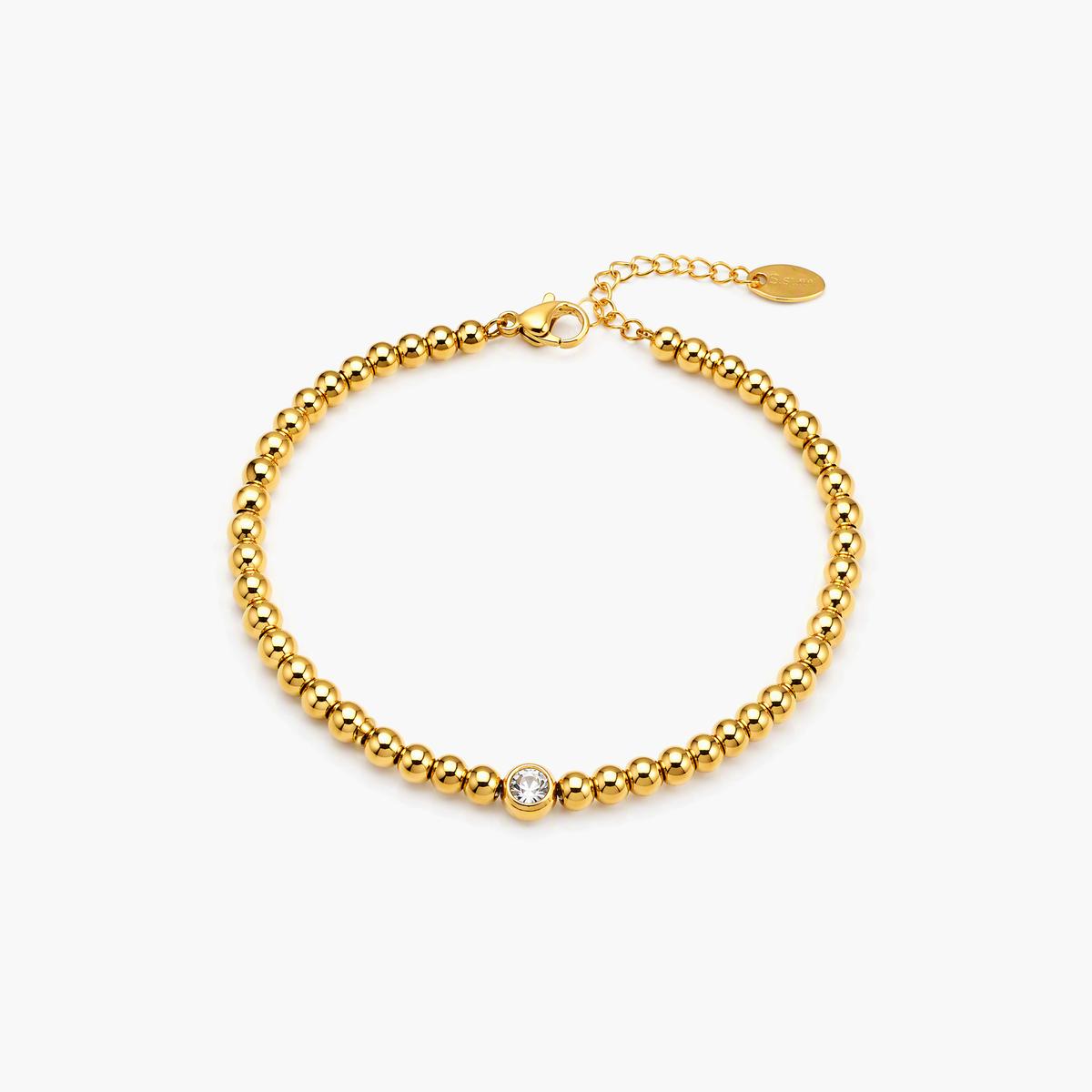 Dainty Beaded Chain Bracelet