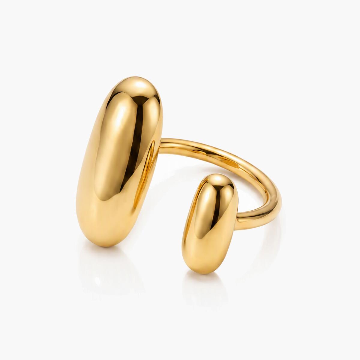 Minimalist Oval Open Ring