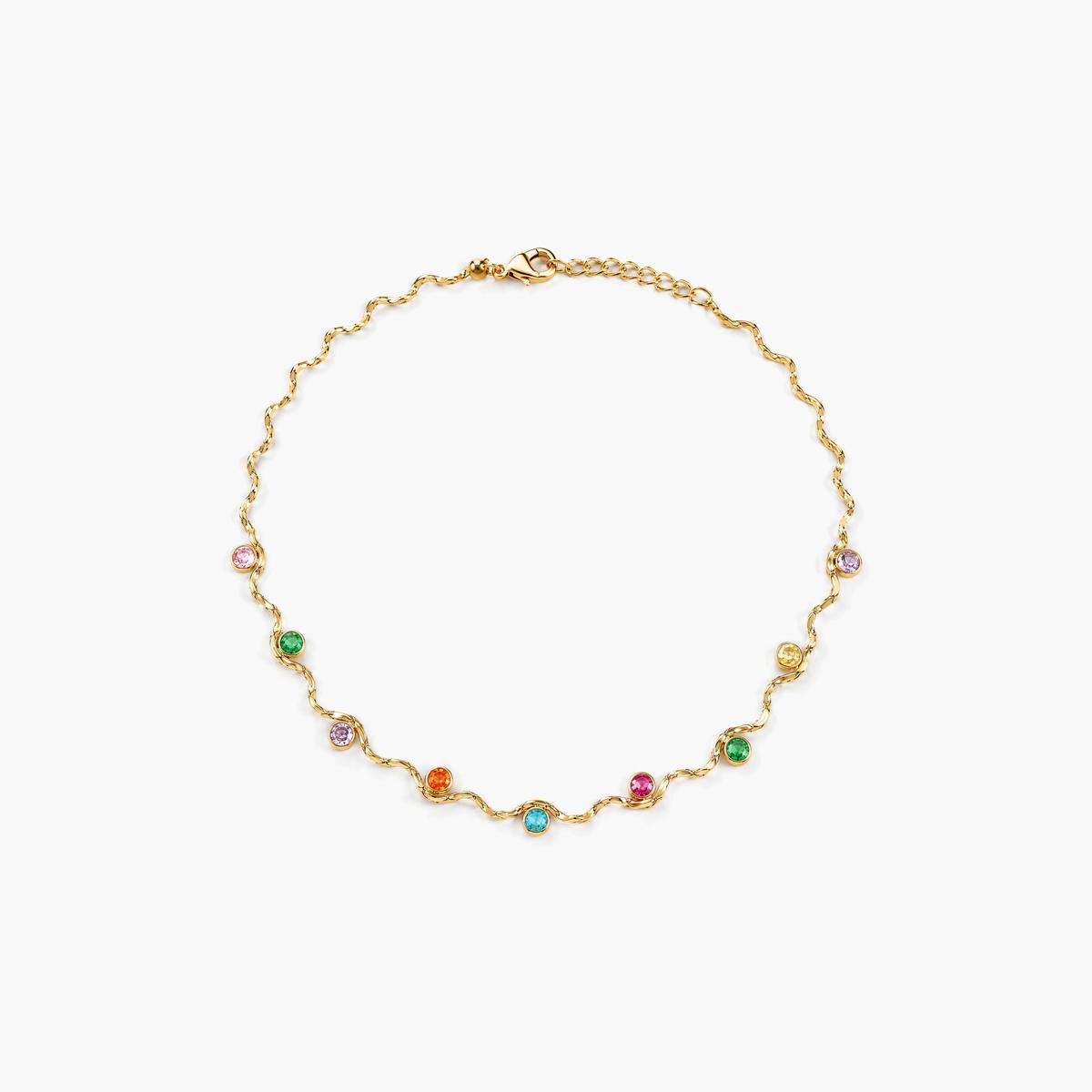 Dainty Wavy Chain Necklace