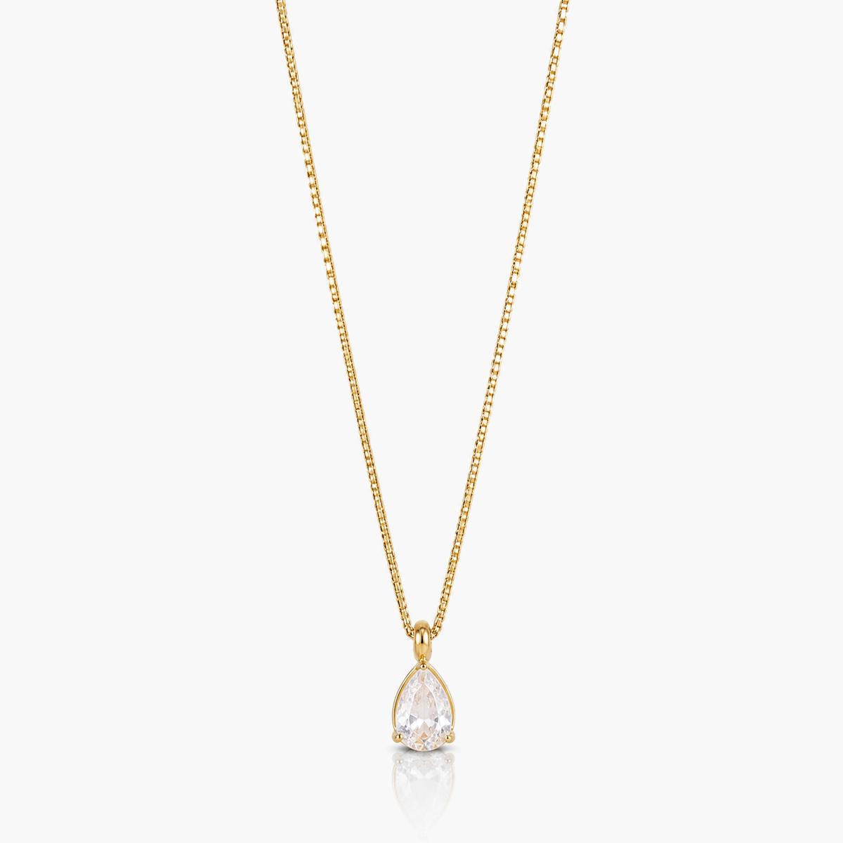 Dainty Teardrop Pendant Necklace