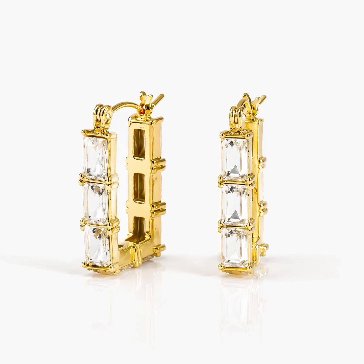 Rectangular Hoop Earrings