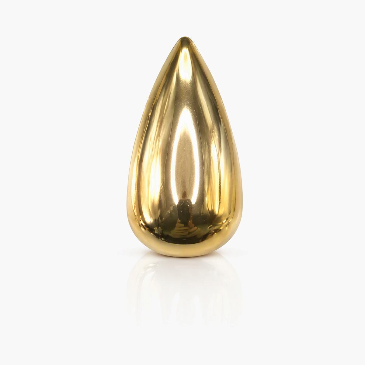 Teardrop & Oval Dome Stud Earrings