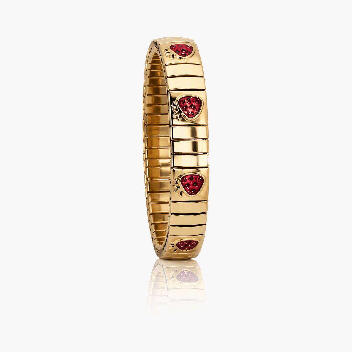 Trendy Strawberry Charm Bracelet