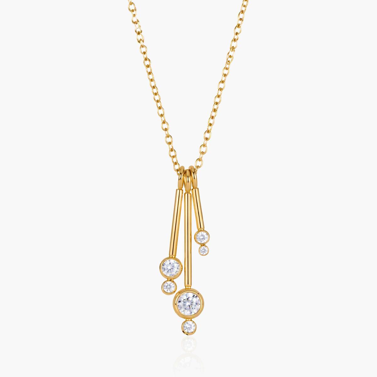Dainty Vertical Bar Pendant Necklace