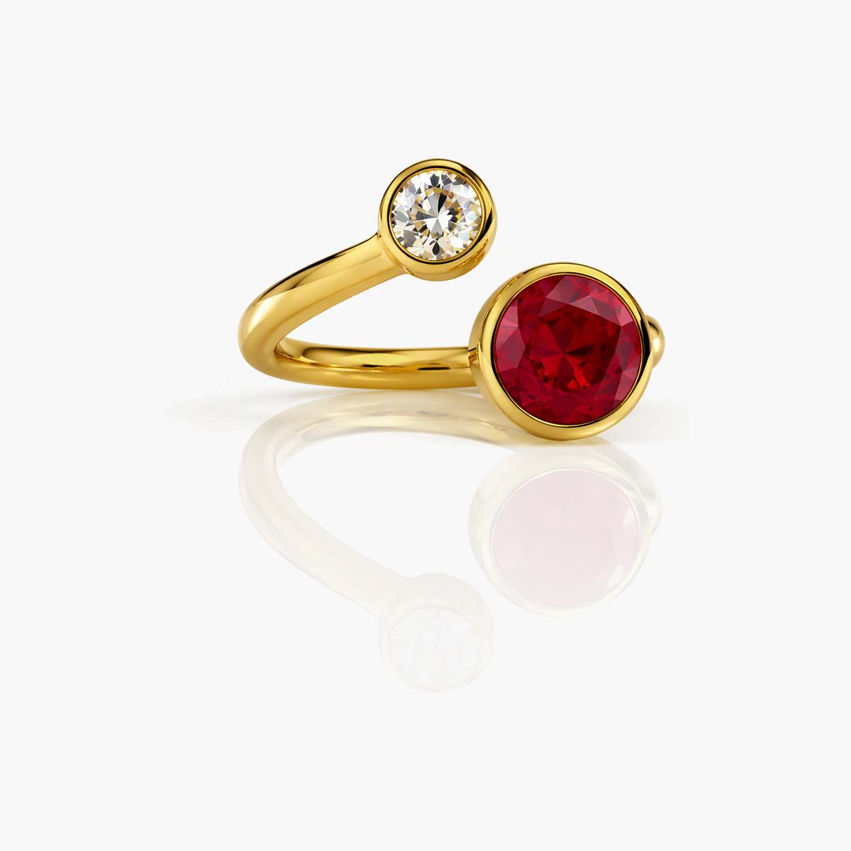 Trendy Single Stone Ring