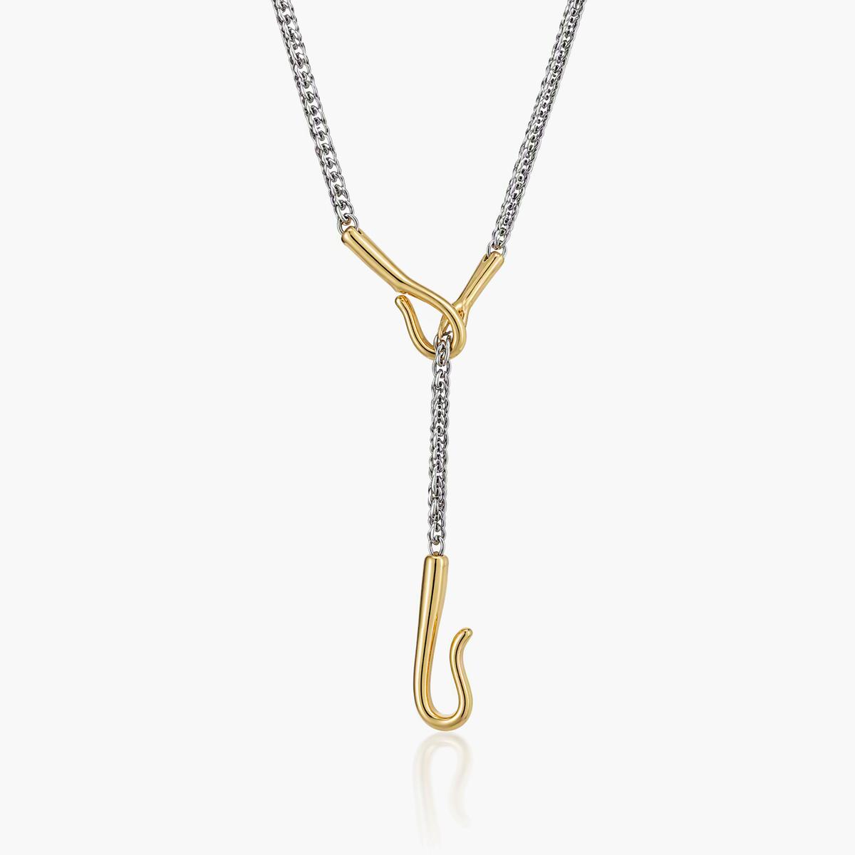 Trendy S-Hook Pendant Necklace