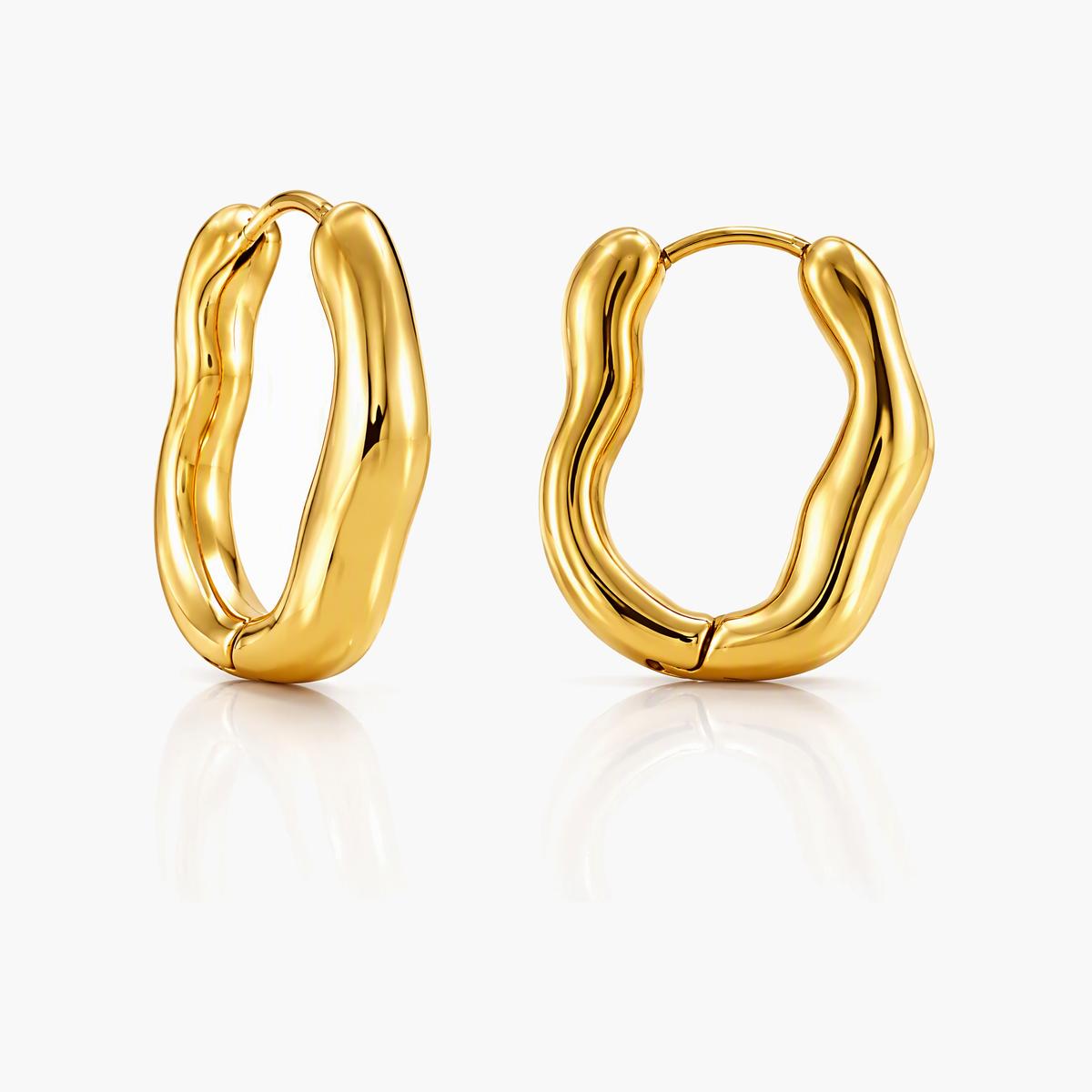 Twisted Hoop Earrings
