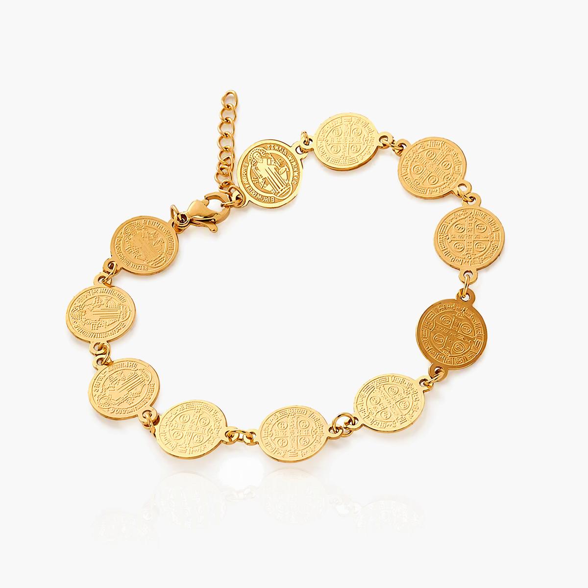 Vintage Coin Charm Bracelet