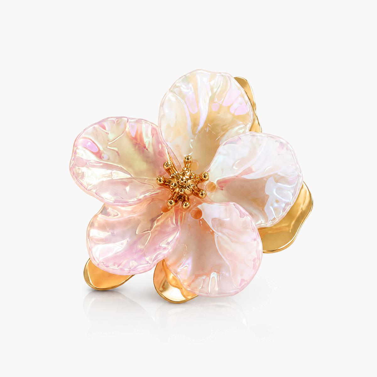 Iridescent Flower Stud Earrings