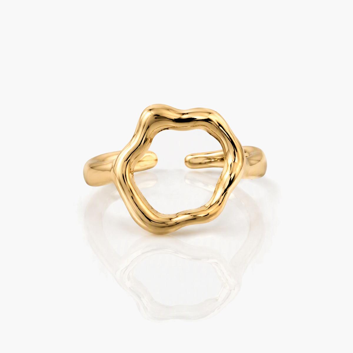 Chunky Snake Sphere Ring
