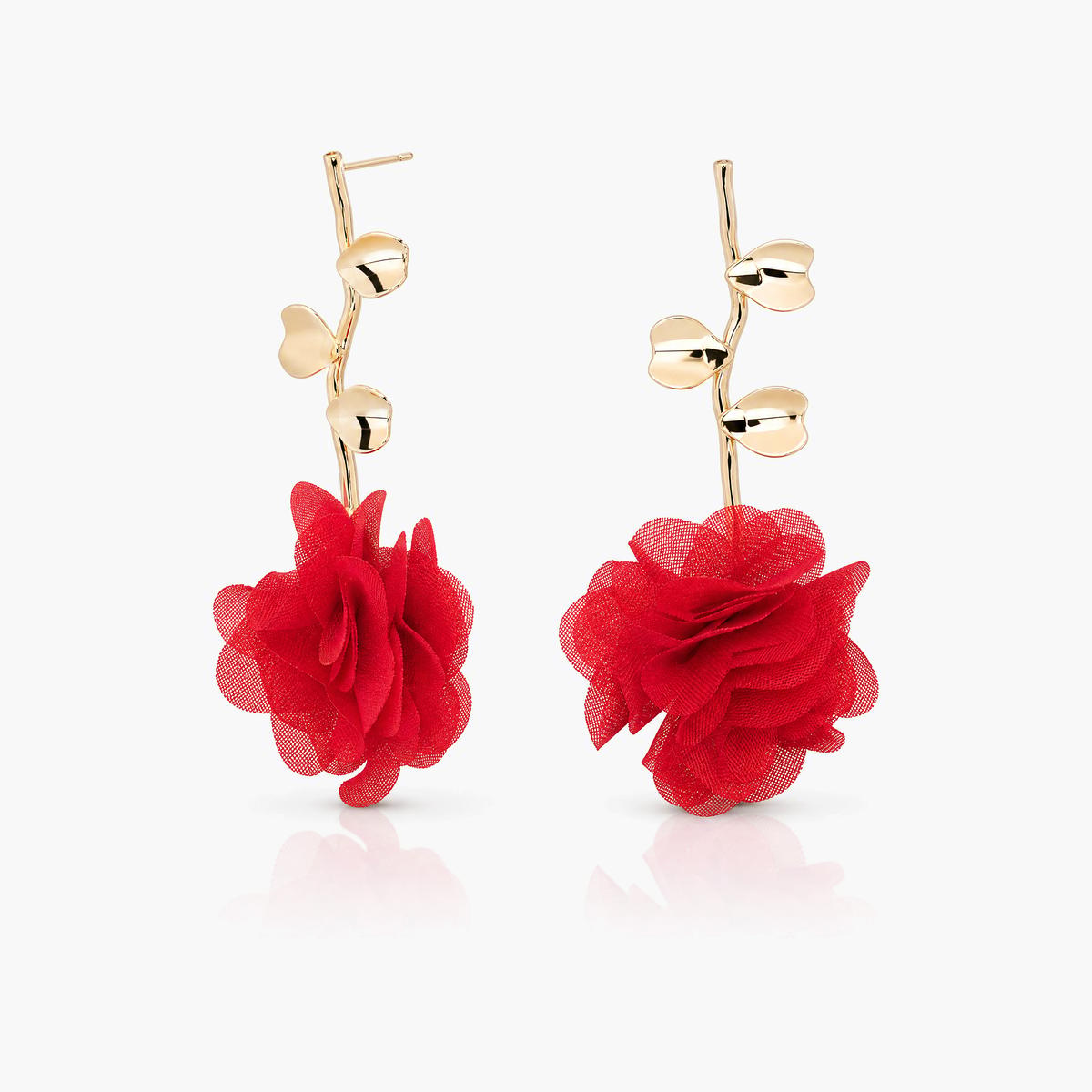 Flower Vine Drop Earrings
