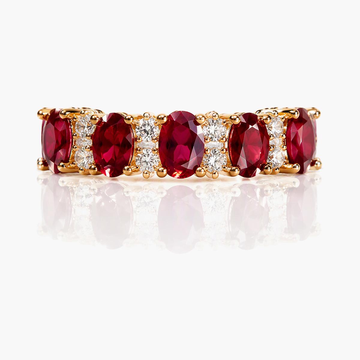 Elegant Red Stone Ring