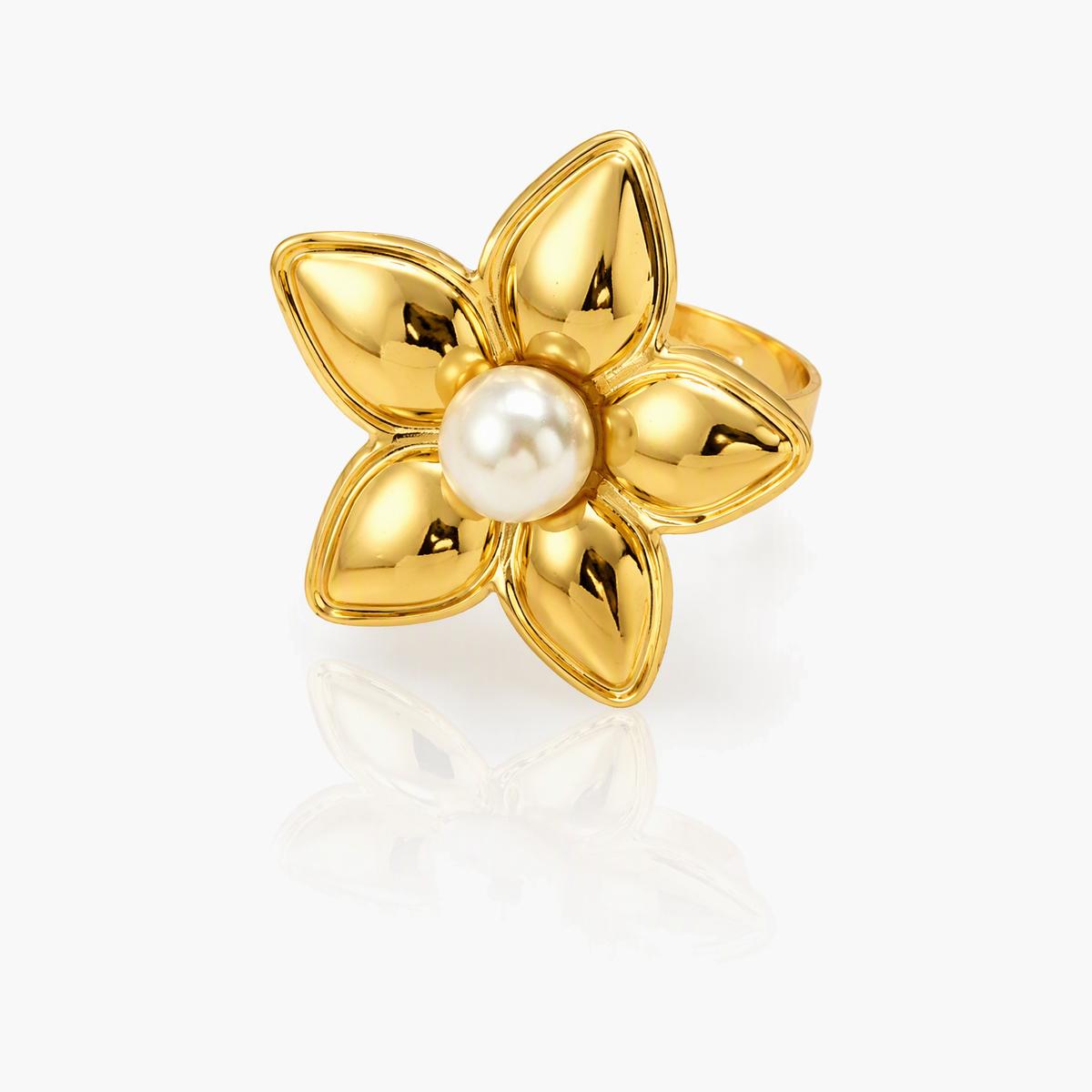 Flower Pearl Ring