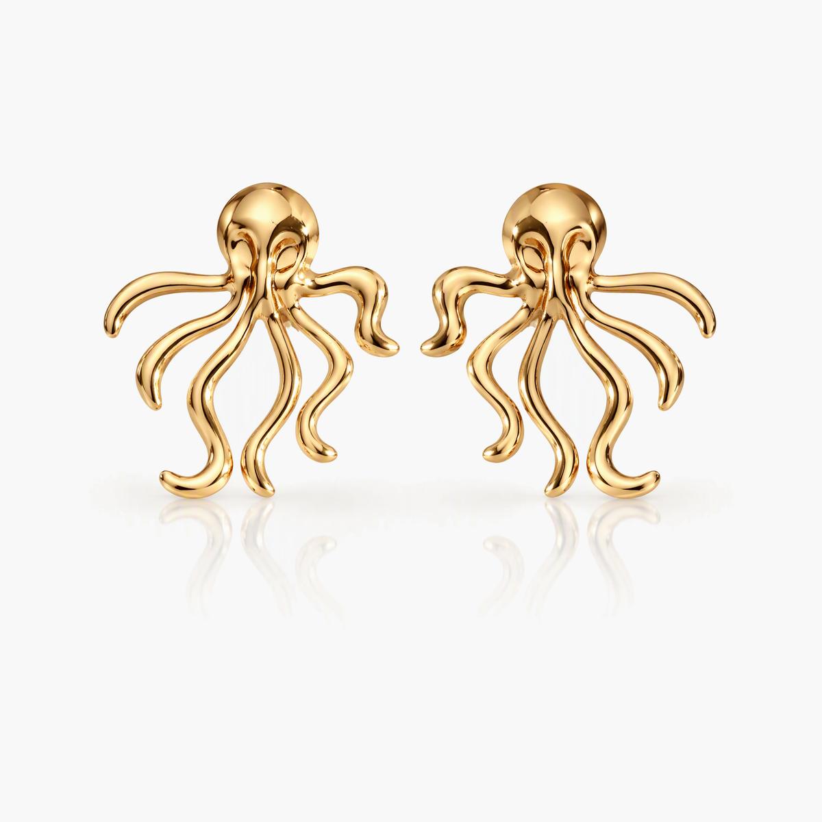 Trendy Sea Creature Stud Earrings