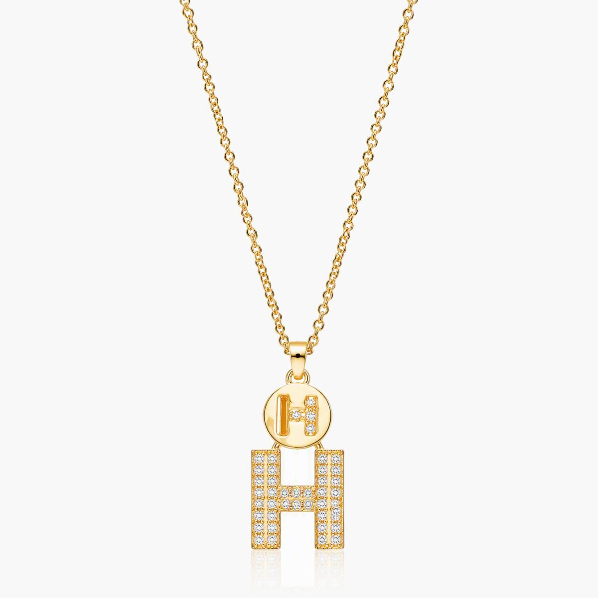 Trendy Letter H Pendant Necklace