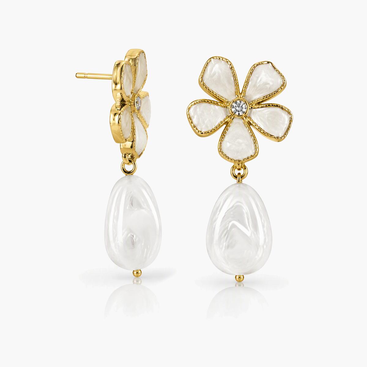 Flower Drop Earrings