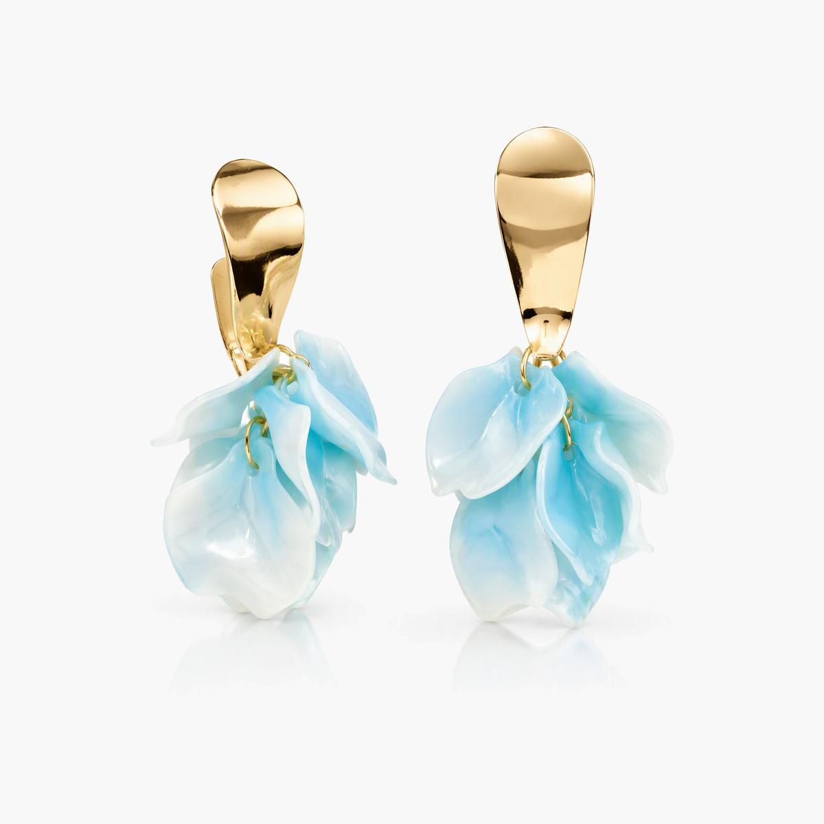 Layered Flower Drop Earrings
